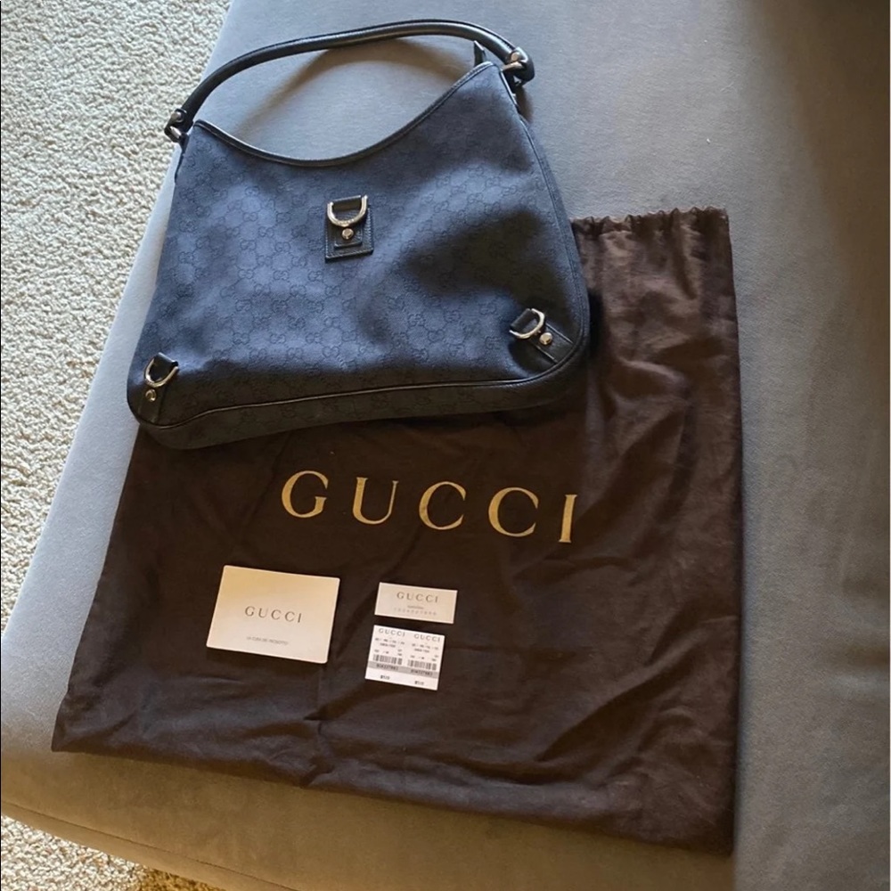 Gucci GG Canvas Abbey Hobo